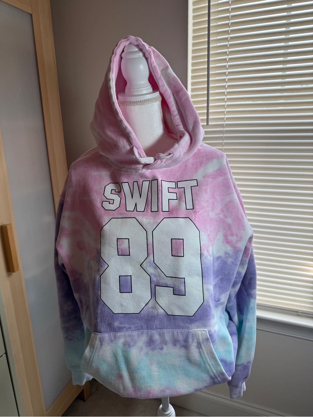 Taylor Swift - Swift 89 Tie-Dye Pullover Hoodie - Pink Purple Blue